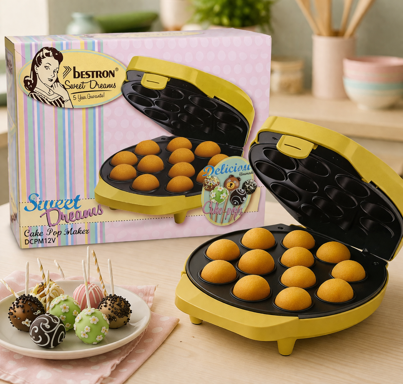 Bestron Sweet Dreams Cake Pop Maker Backautomat
